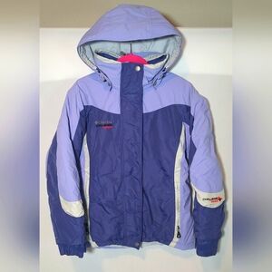 VTG Columbia Challenge Series Winter Snow Jacket Womens M Full Zip Snowboarding